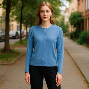 Liz Baker Long Sleeve Knit Cardigan Sweater 1X